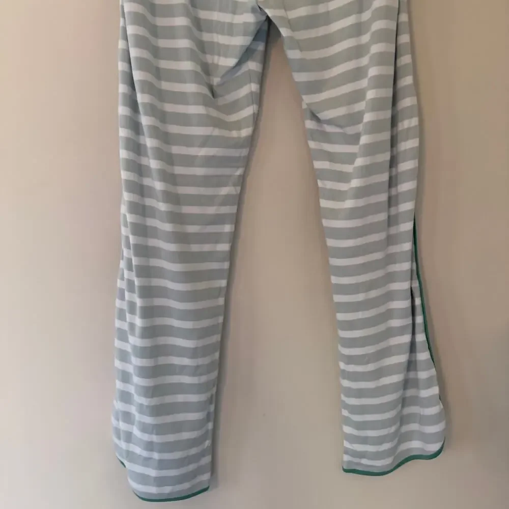 Lake Striped Pajama Set Long Sleeve Top and Pants 100% Pima Cotton Size Medium - Picture 7 of 13